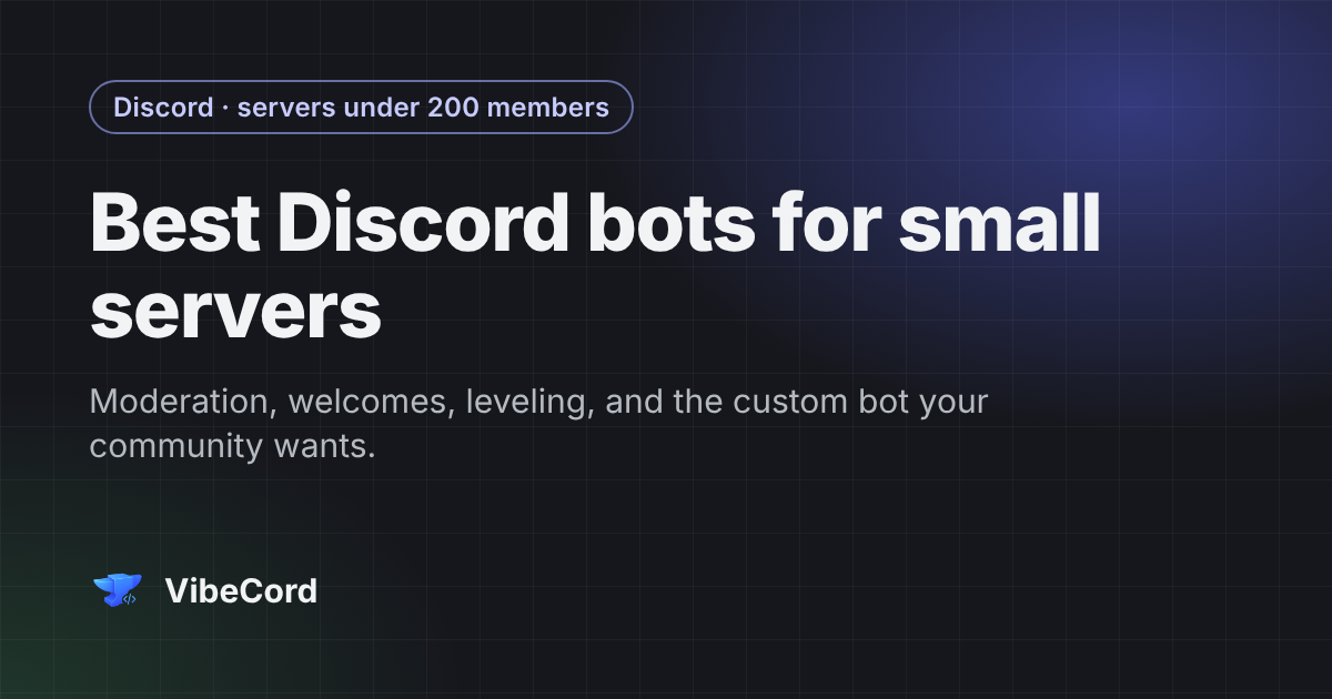 Best Discord Bots for Small Servers (2026)
