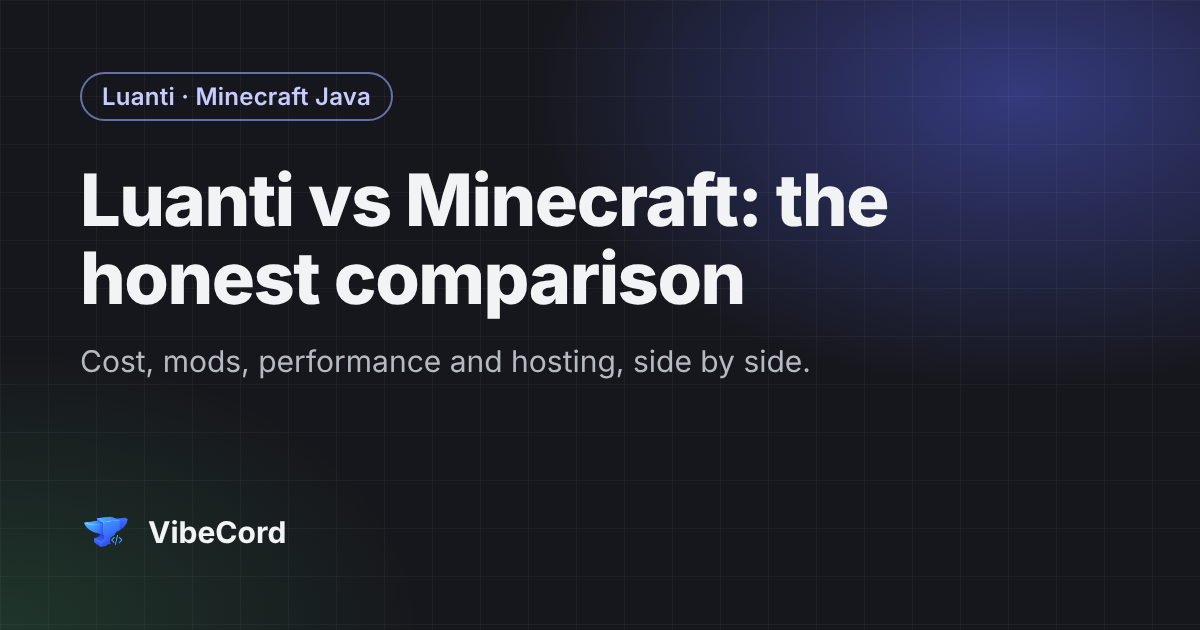 Luanti vs Minecraft — The Honest 2026 Comparison